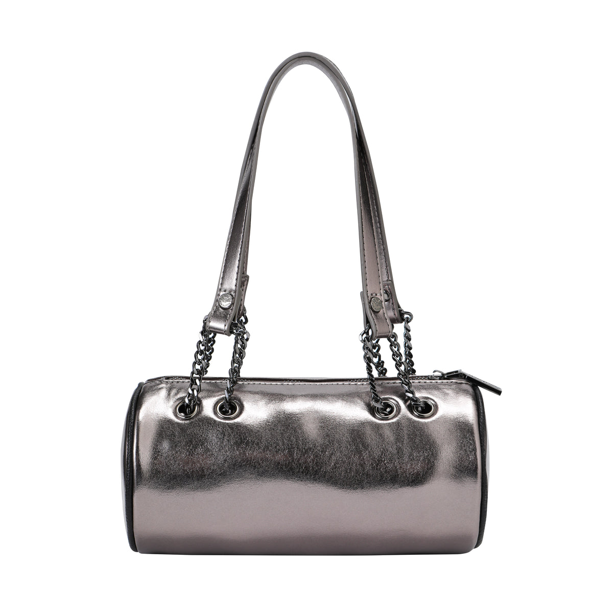 Barrel Bag -Brown Metallic