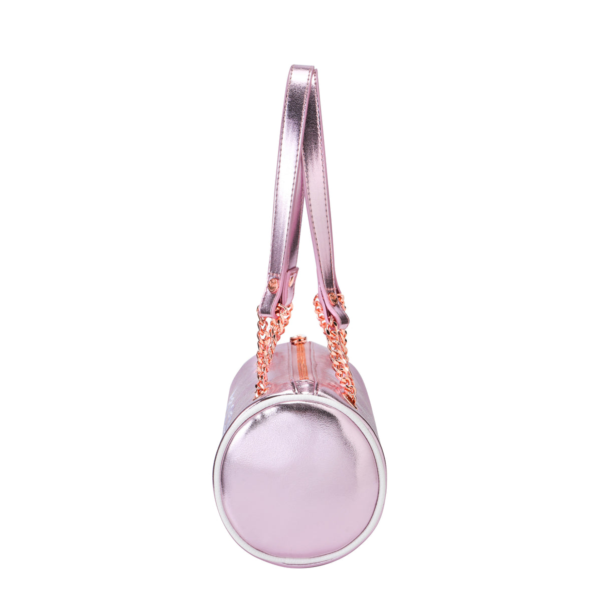 Barrel Bag -Pink Metallic