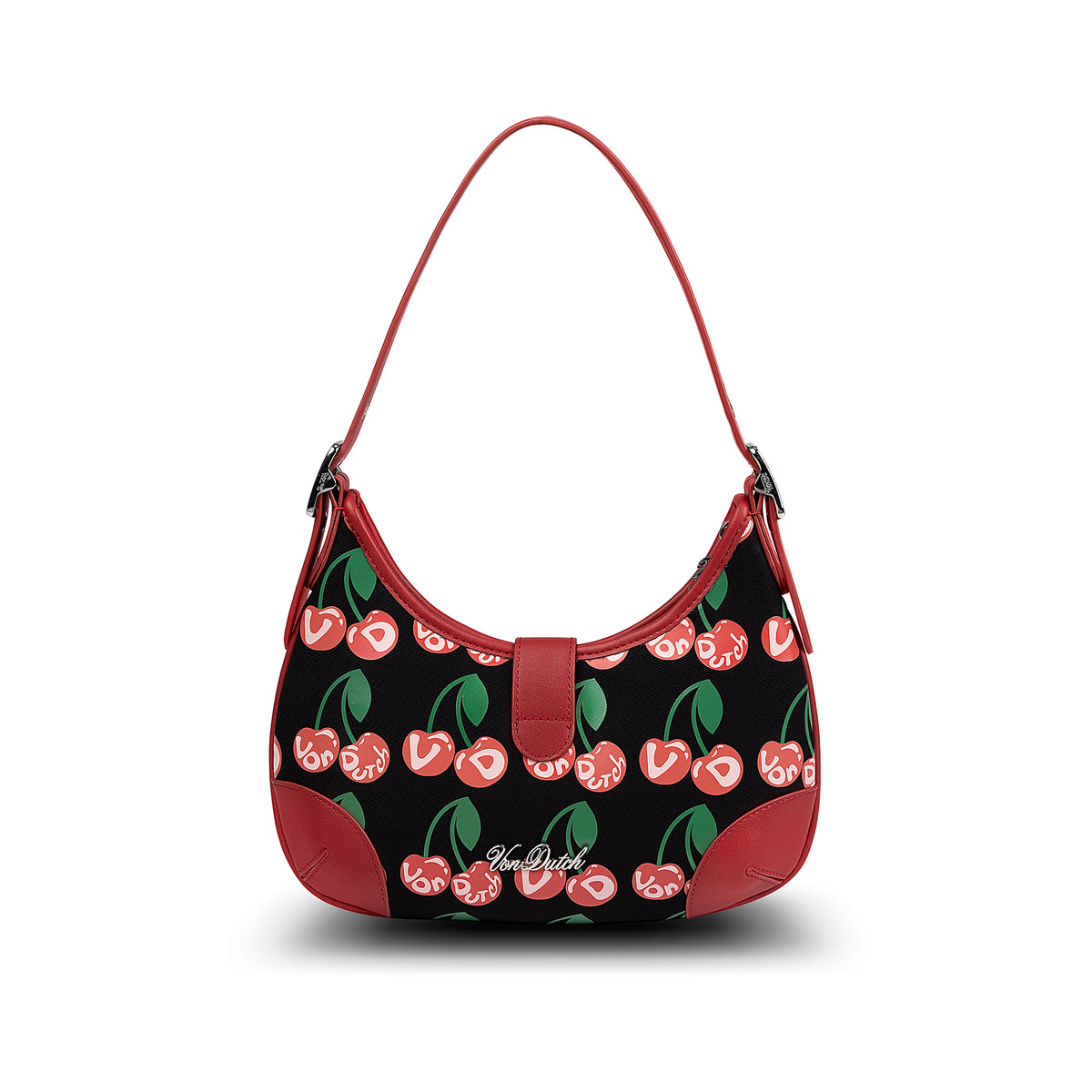 BELLA SHOULDER BAG -BLACK CHERRY