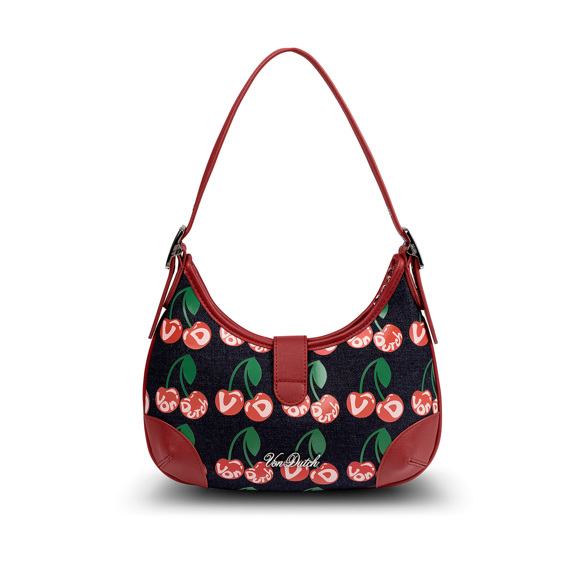 BELLA SHOULDER BAG -DENIM CHERRY