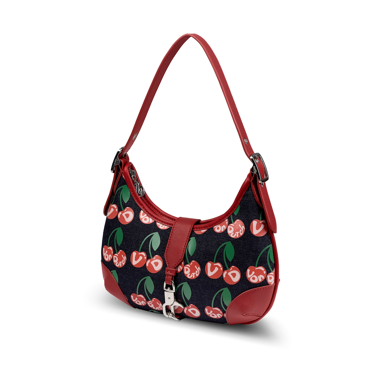 BELLA SHOULDER BAG -DENIM CHERRY