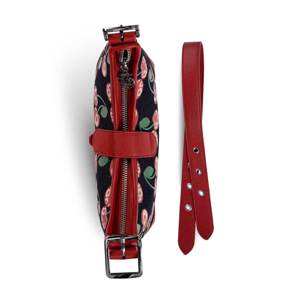 BELLA SHOULDER BAG -DENIM CHERRY