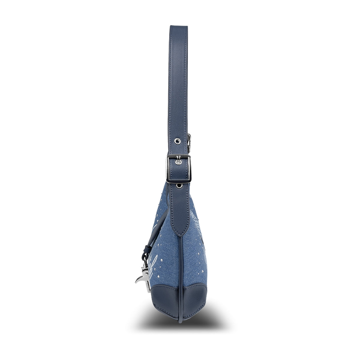 BELLA SHOULDER BAG -DENIM RHINESTONE