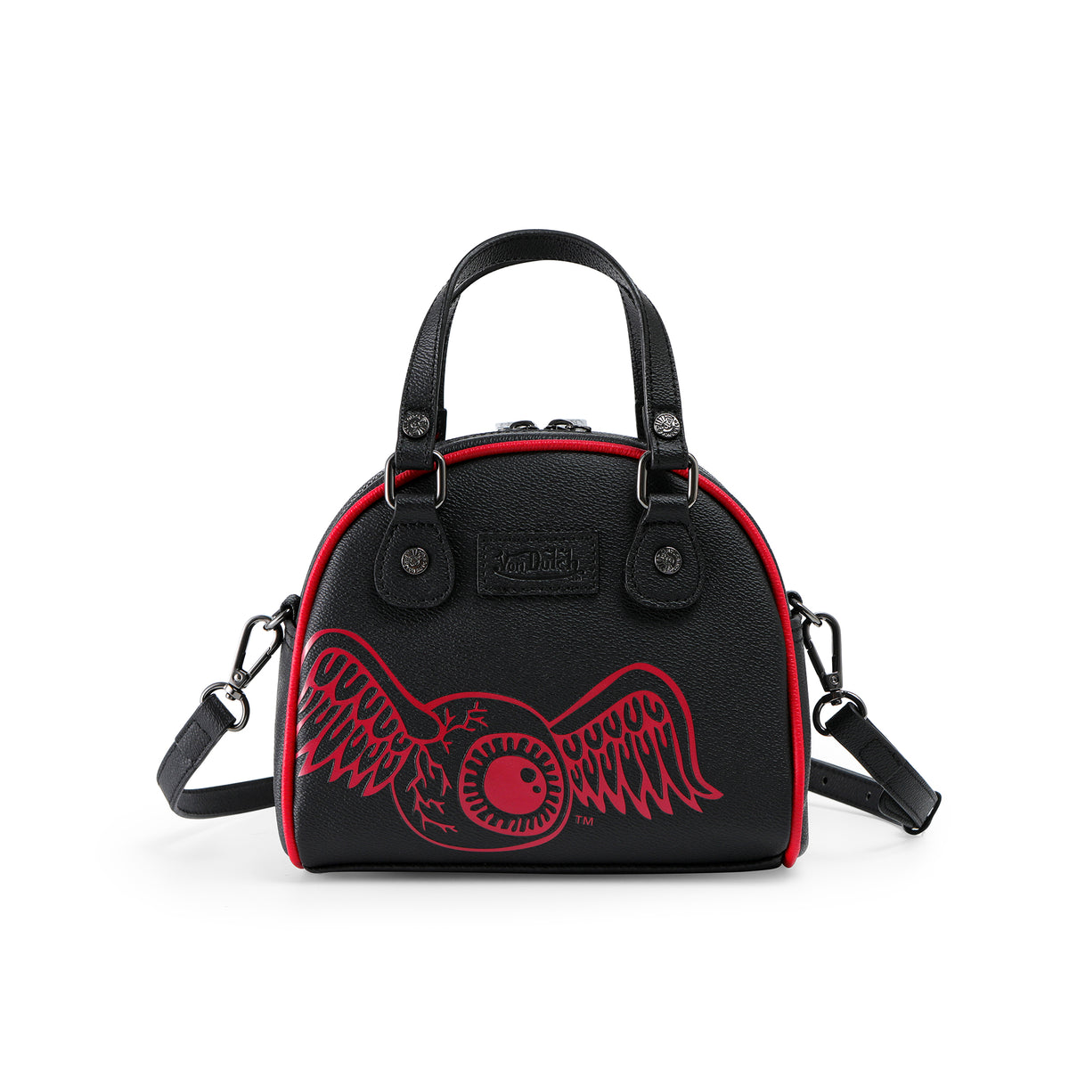Black & Red Two-Tone Bowling Bag