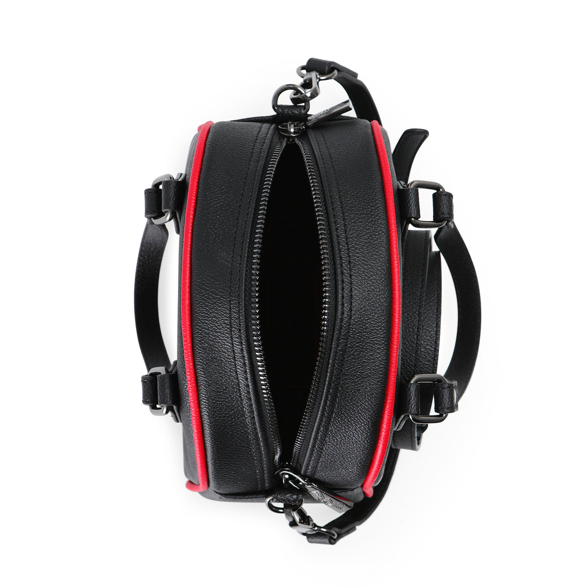Black & Red Two-Tone Bowling Bag