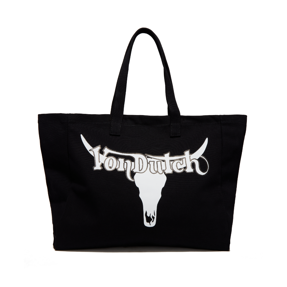 “Bull Run” Black Bull Tote
