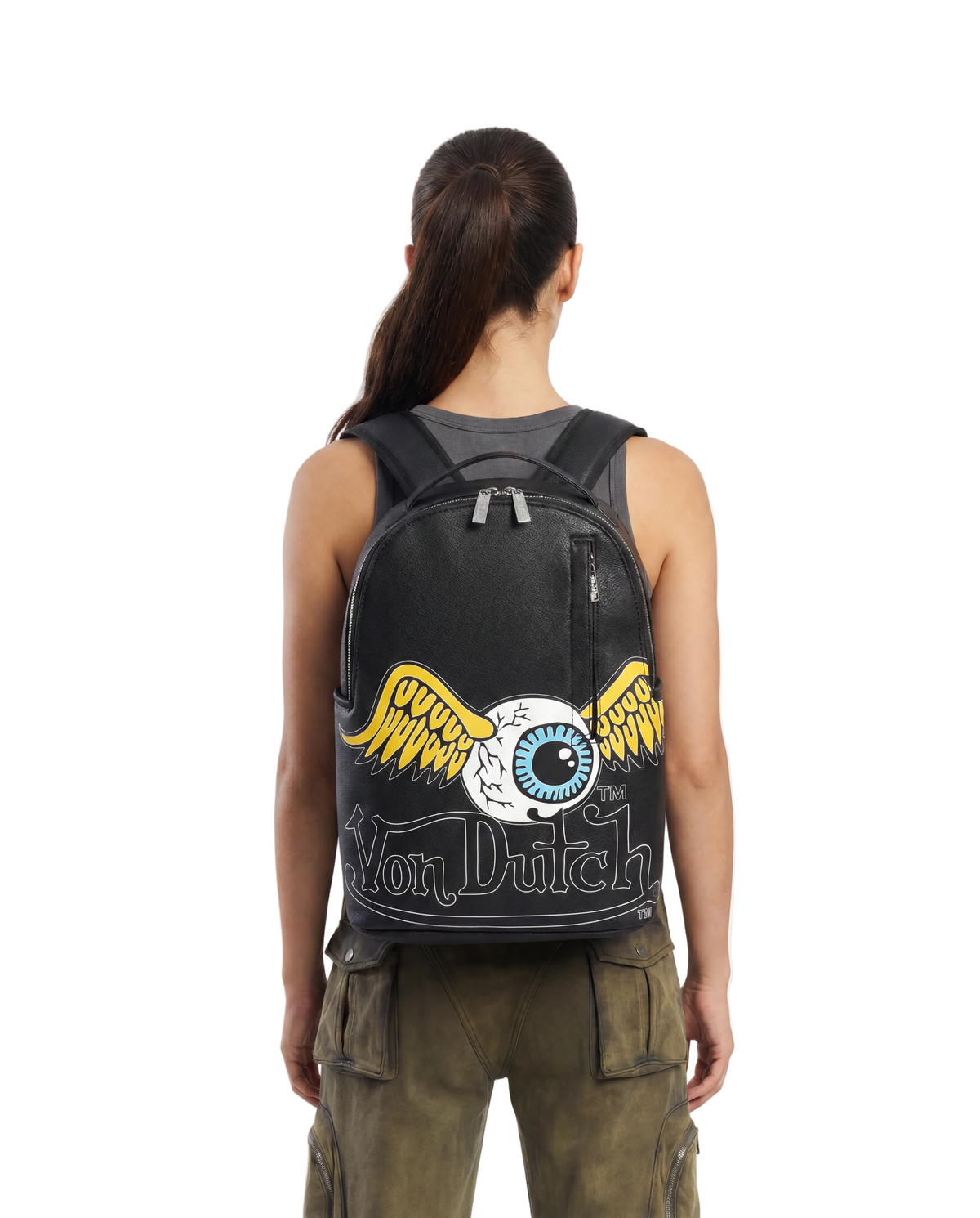 Large Black Flying Eye Backpack