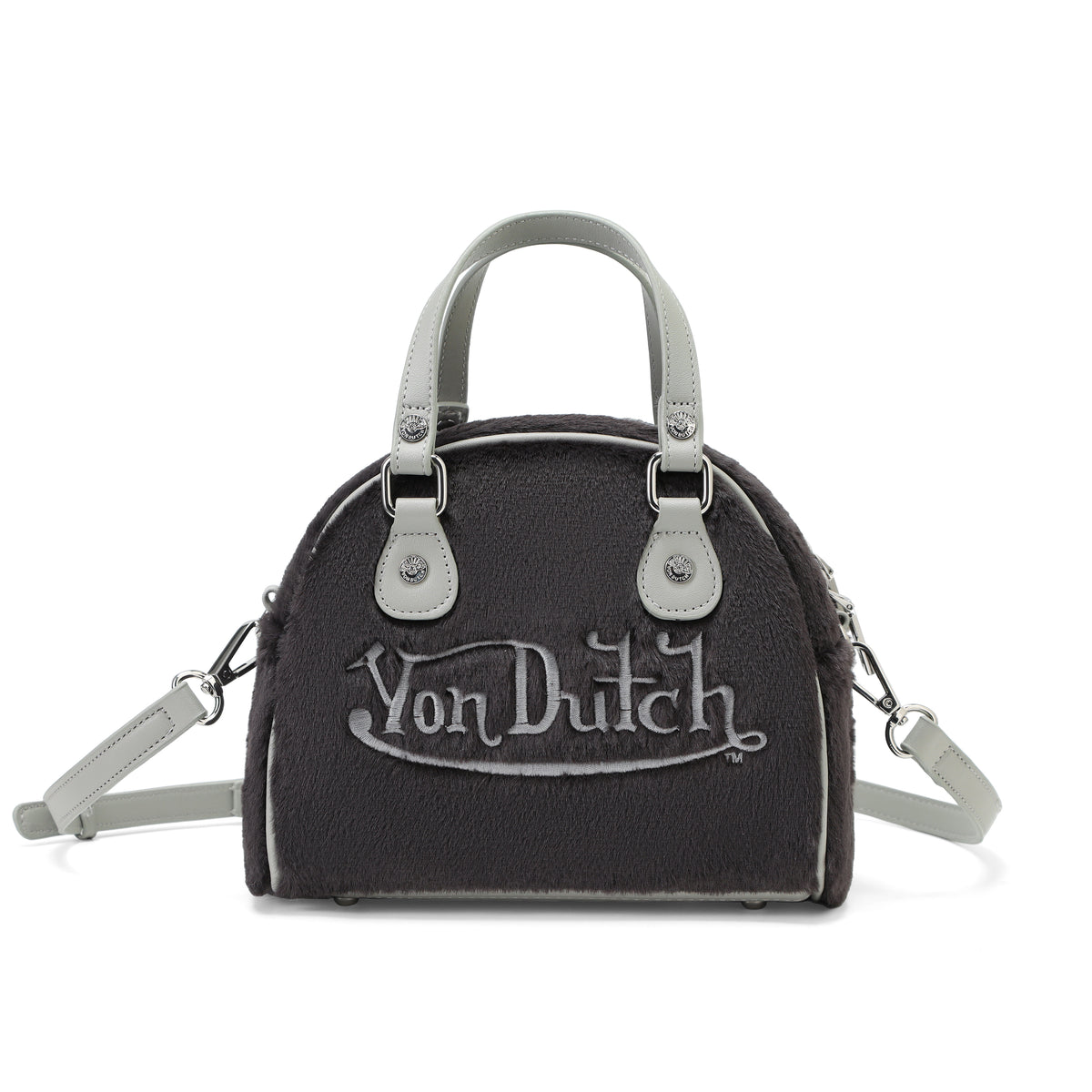 Black Furry Bowling Bag