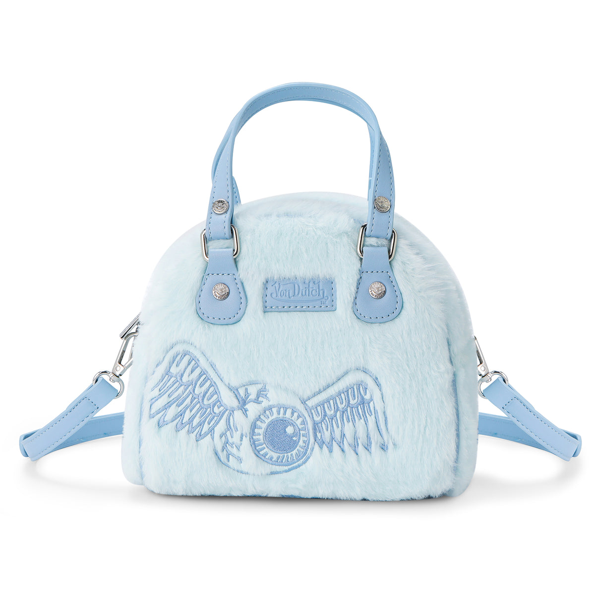 Baby Blue Furry Bowling Bag