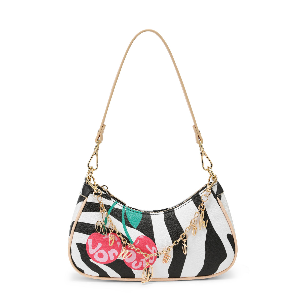 Cherry Zebra Shoulder Bag