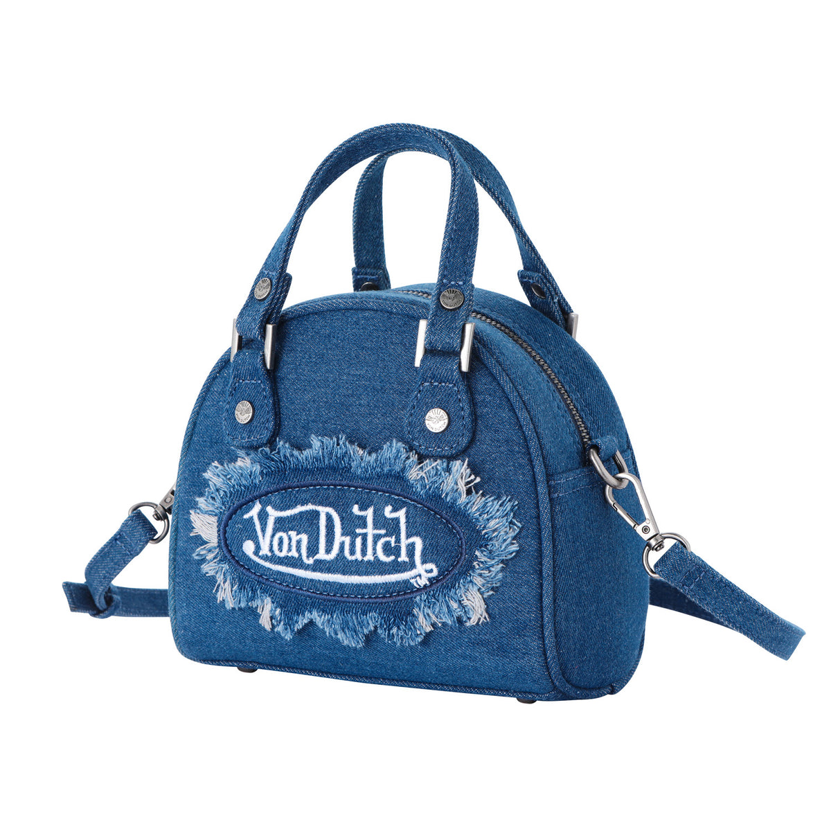 Denim Patch Bowling Bag