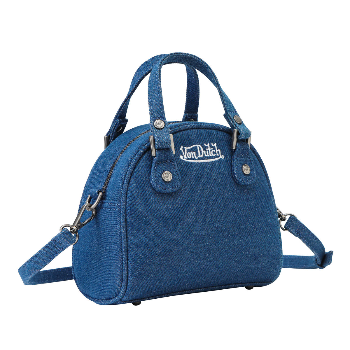 Denim Patch Bowling Bag