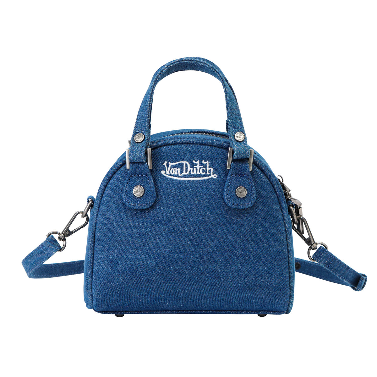 Denim Patch Bowling Bag
