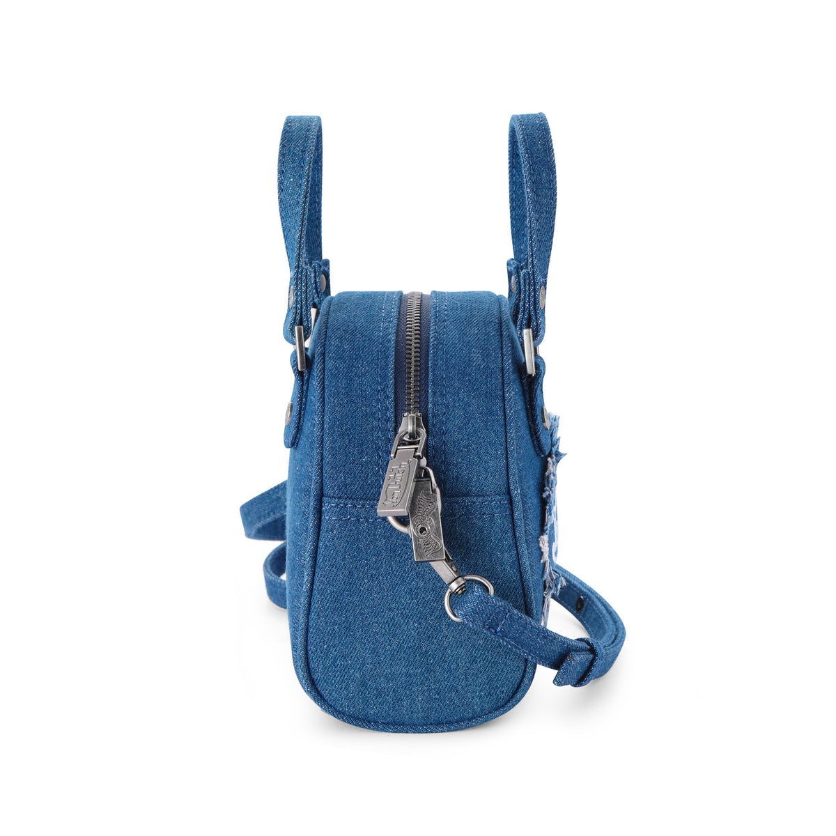 Denim Patch Bowling Bag