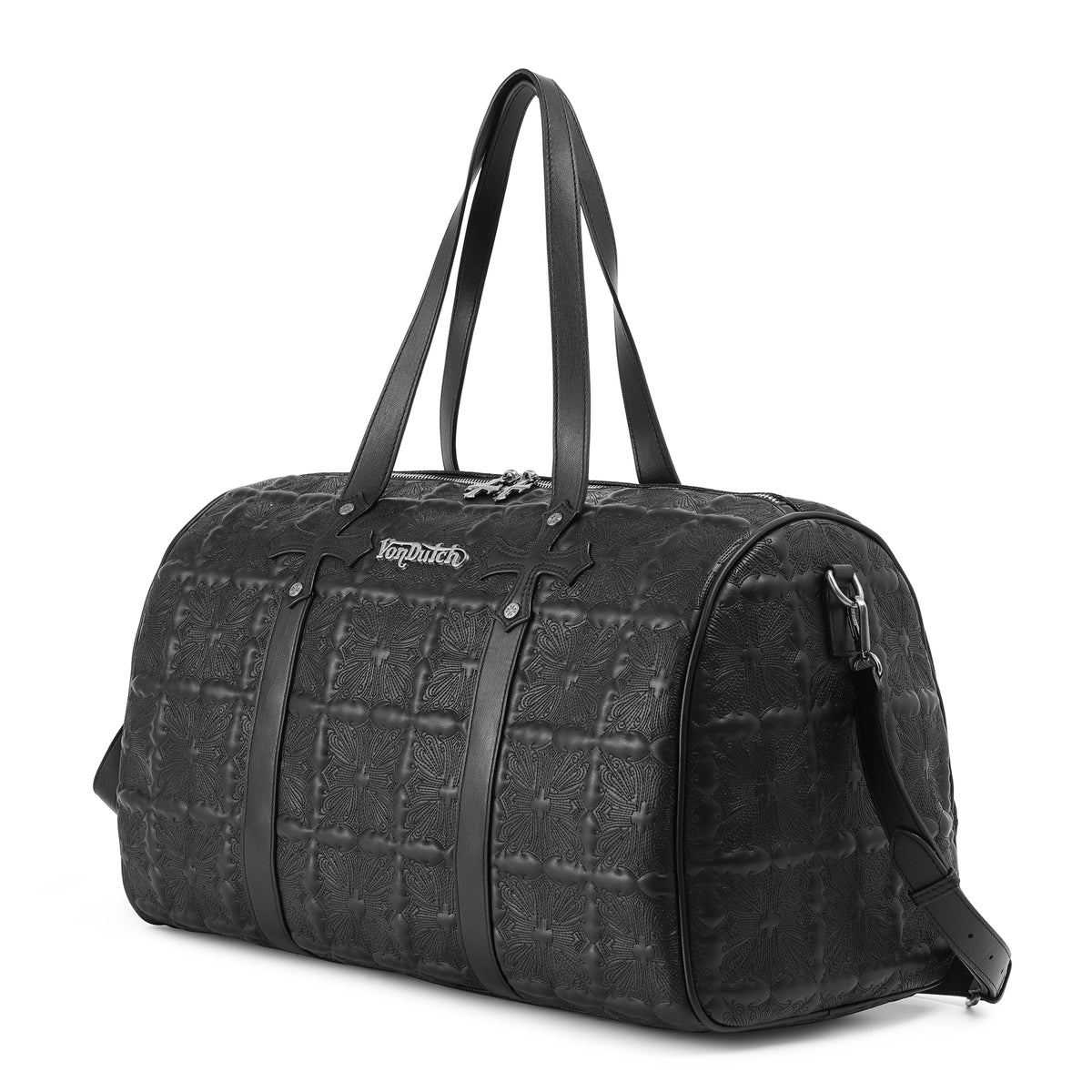 Embroidered Chopper Duffle Bag