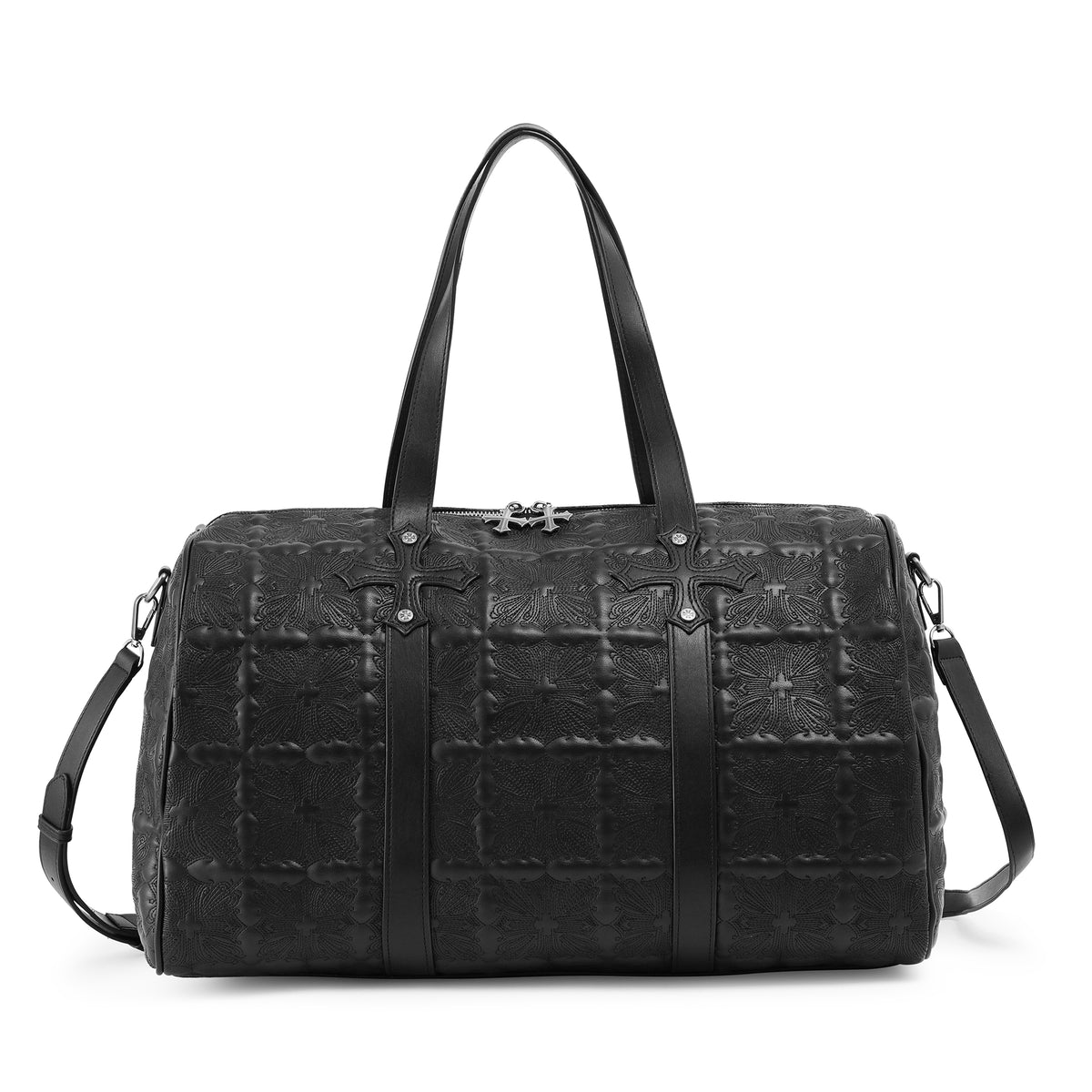 Embroidered Chopper Duffle Bag