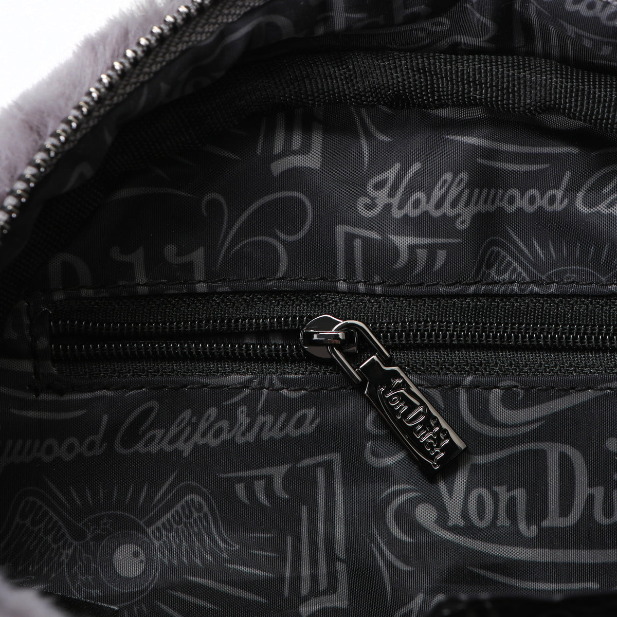 Grey Furry Bowling Bag