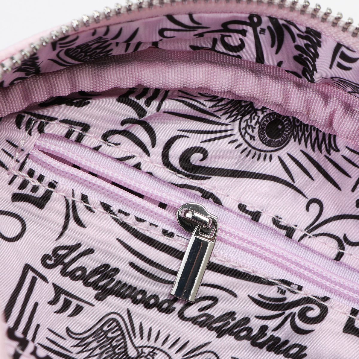 Light Pink & White Two-Tone Bowling Bag