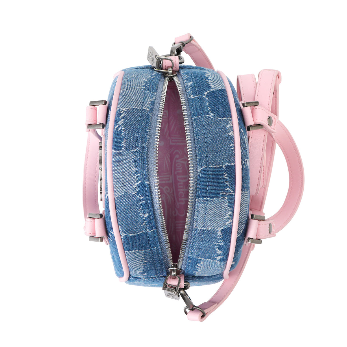 Multi Denim Bowling Bag