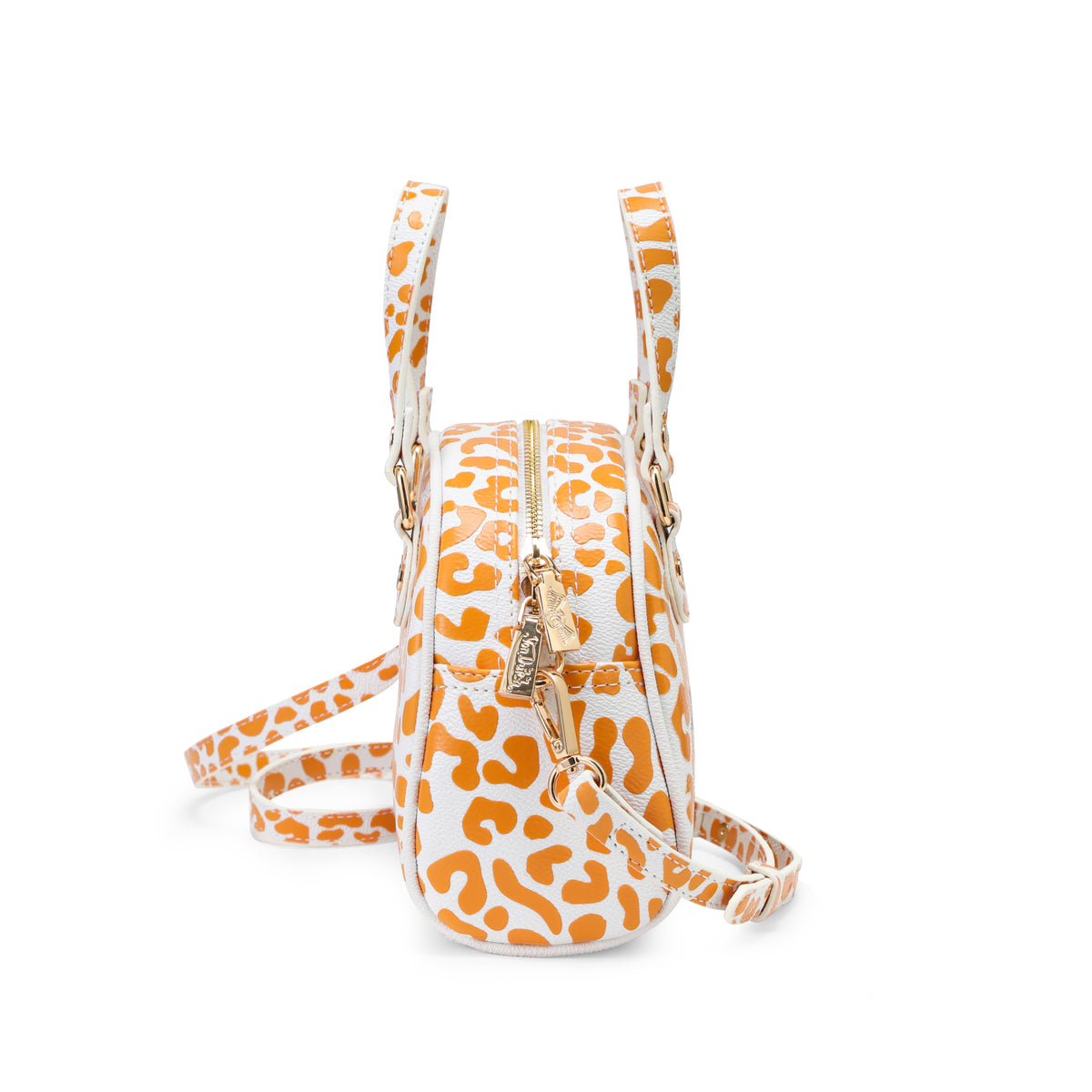 Orange & White Cheetah Bowling Bag