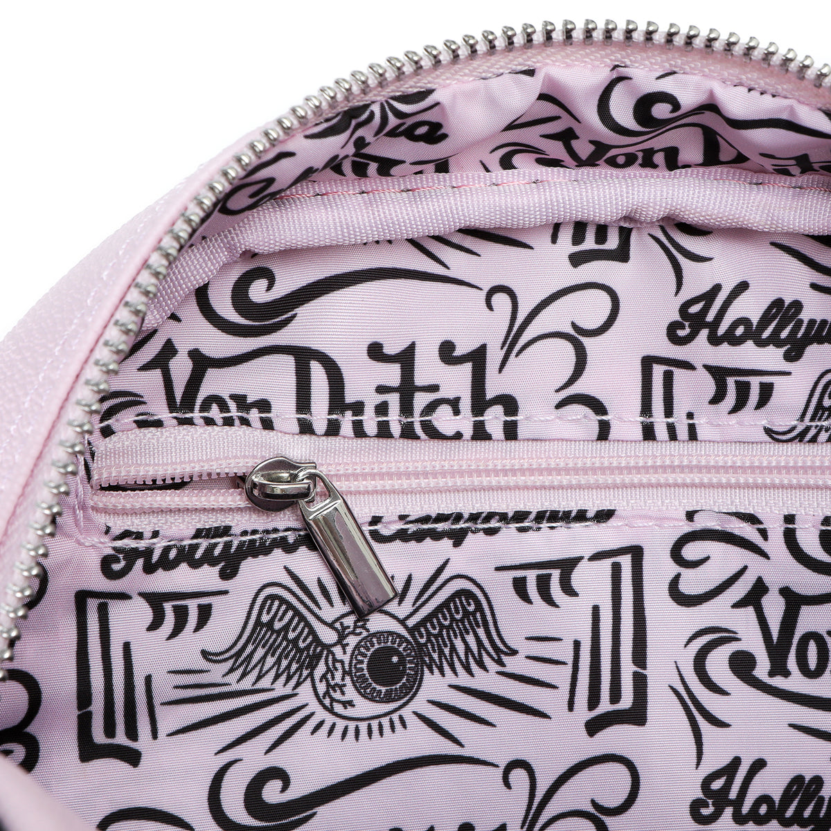 Pink & Black Two-Tone Bowling Bag