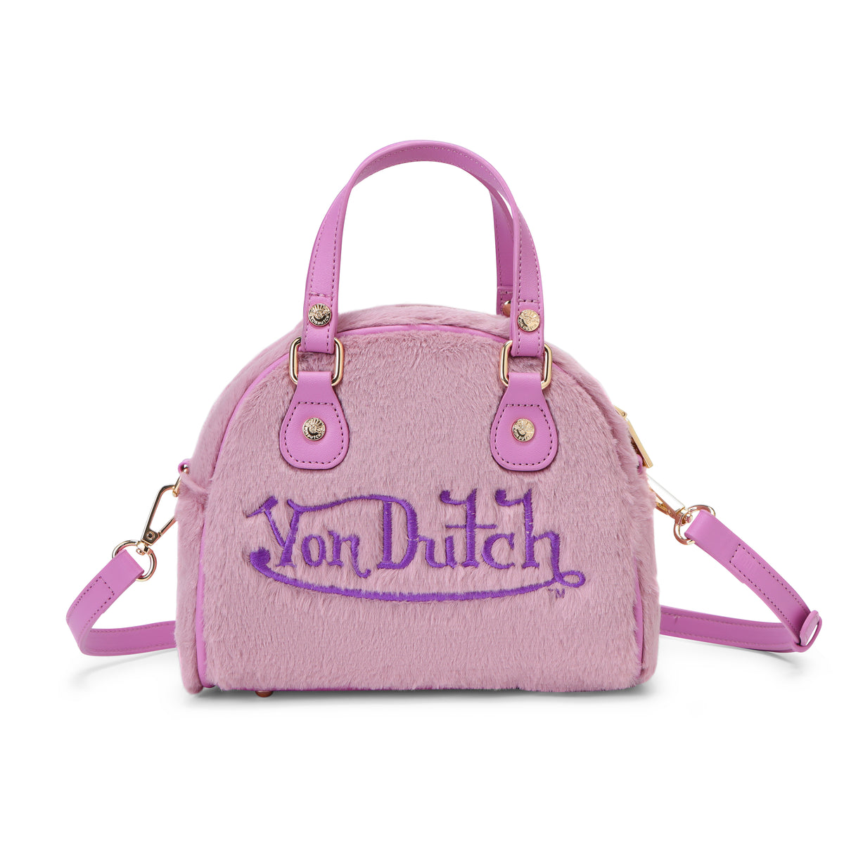 Pink and Purple Furry Bowling Bag