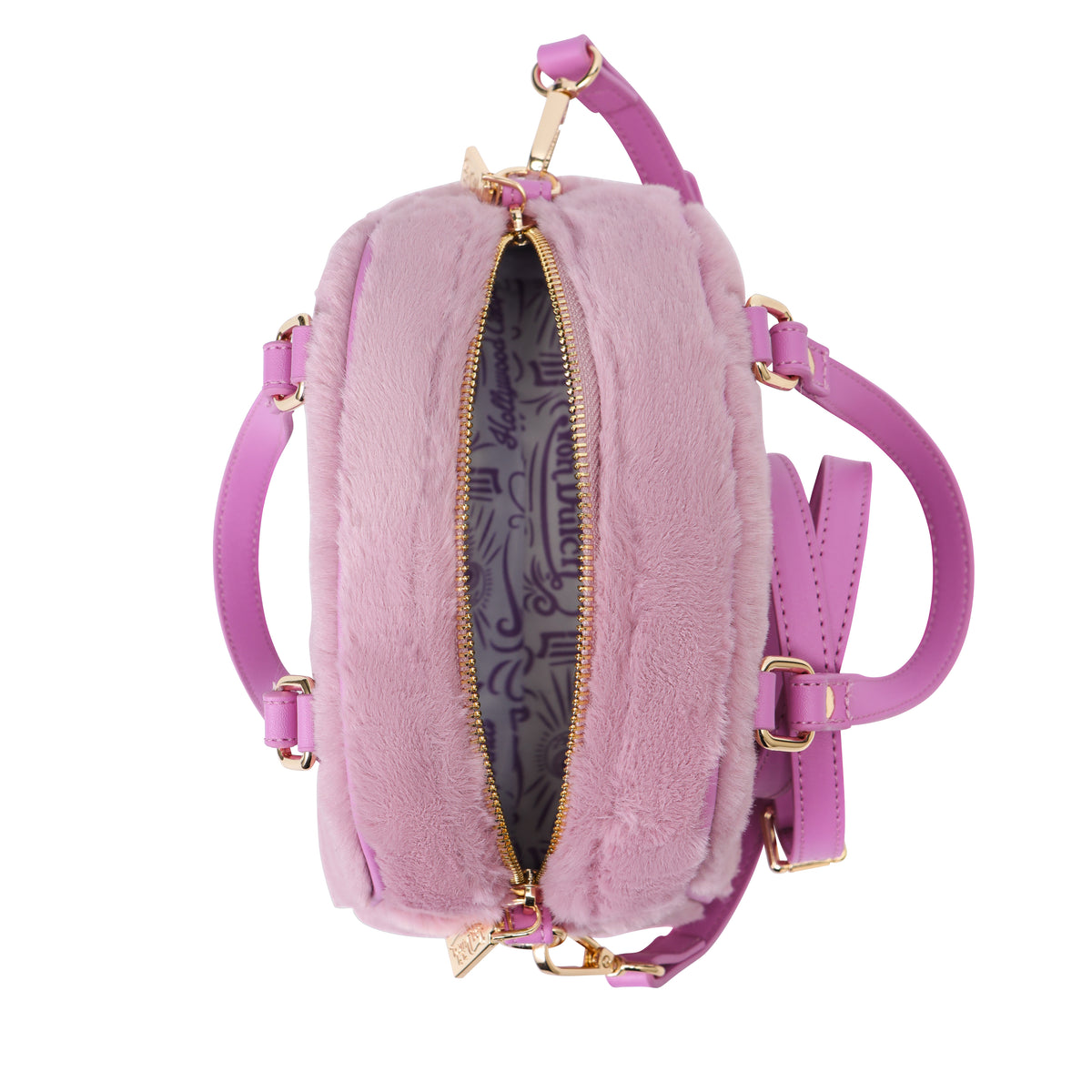 Pink and Purple Furry Bowling Bag