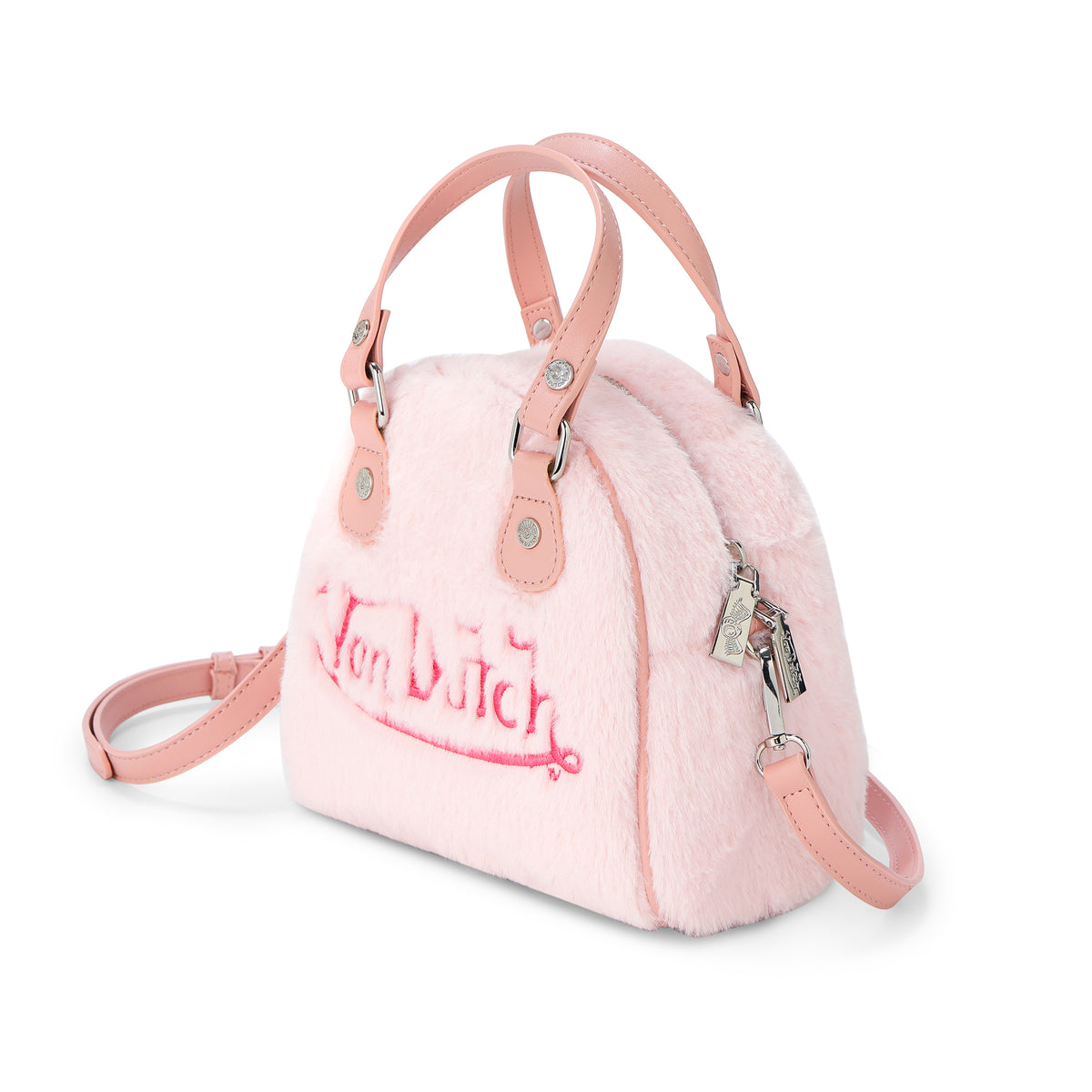 Light Pink Furry Bowling Bag