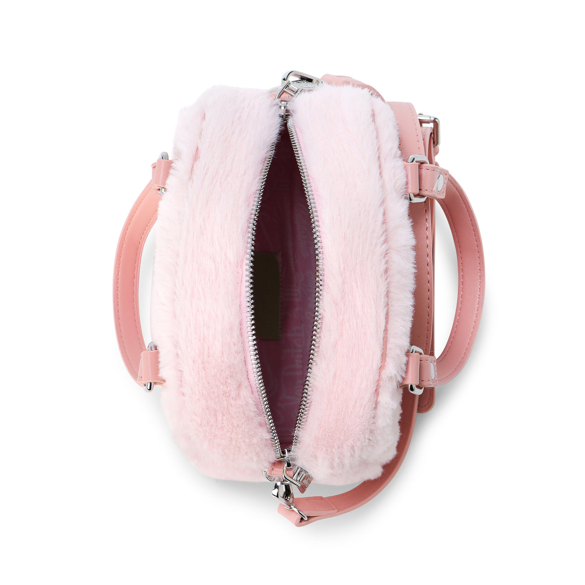 Light Pink Furry Bowling Bag