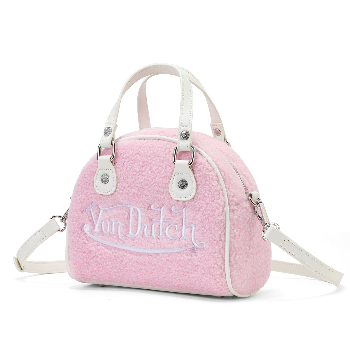 Pink Sherpa Bowling Bag