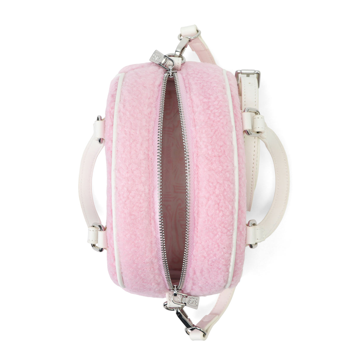 Pink Sherpa Bowling Bag