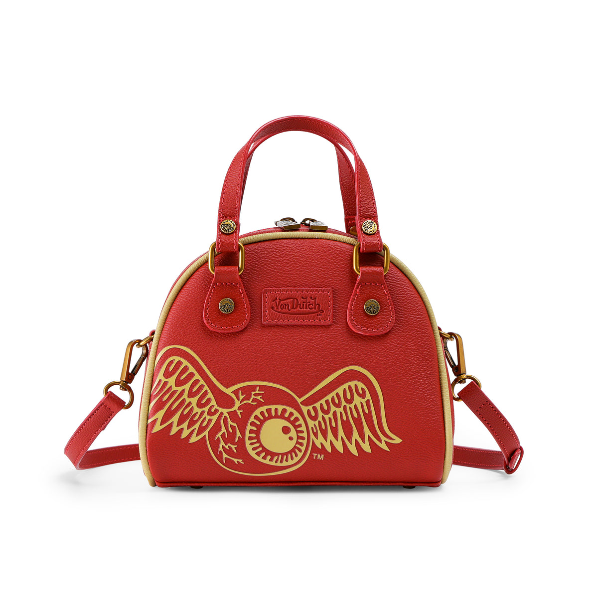 Red & Gold Two-Tone Bowling Bag
