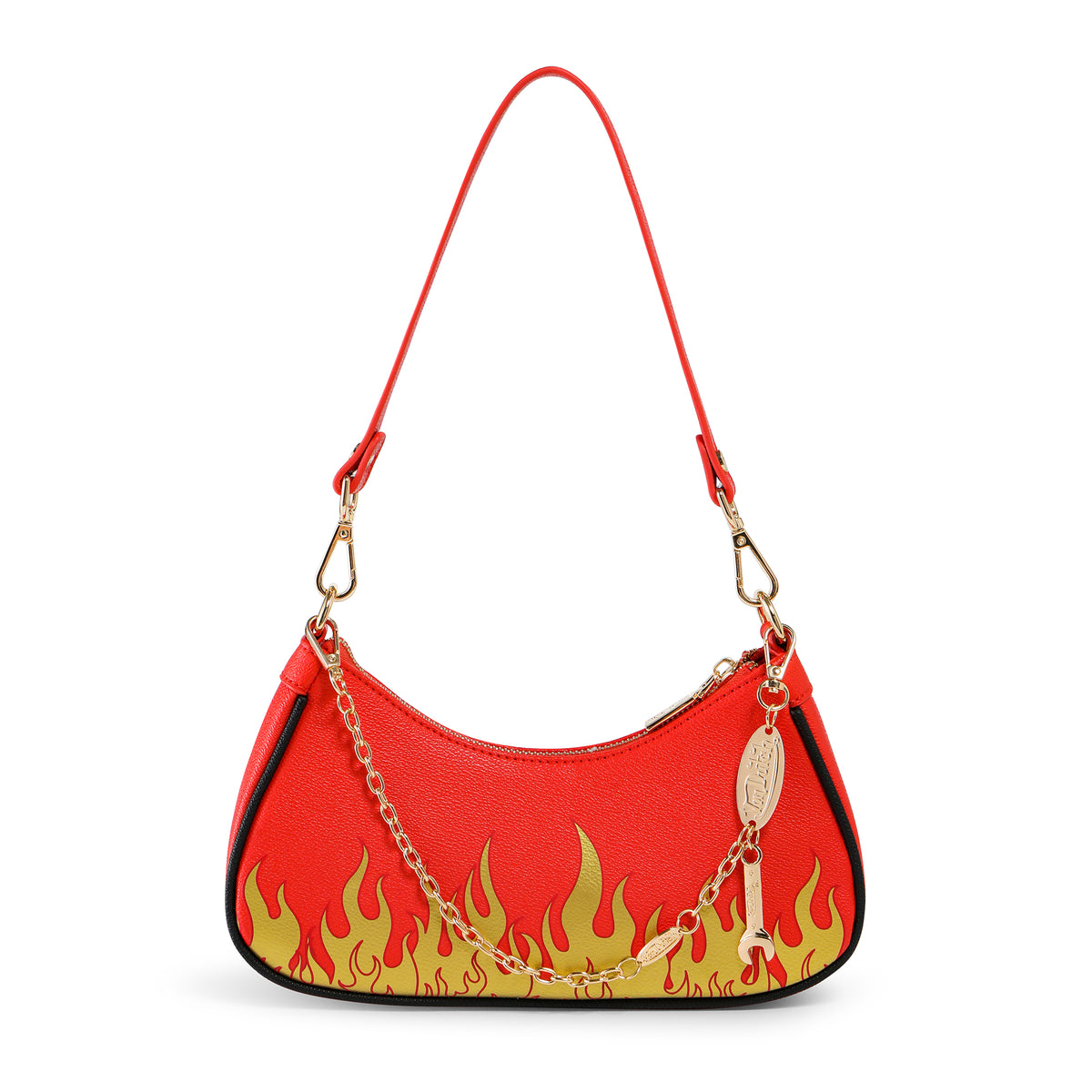 Red Flames Shoulder Bag