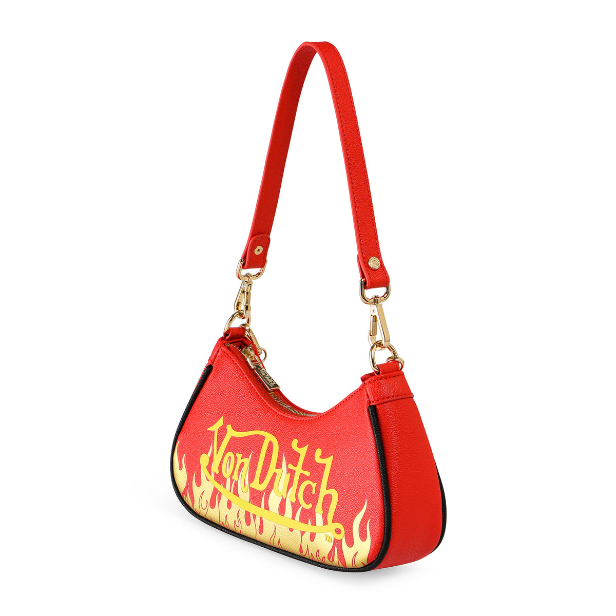 Red Flames Shoulder Bag