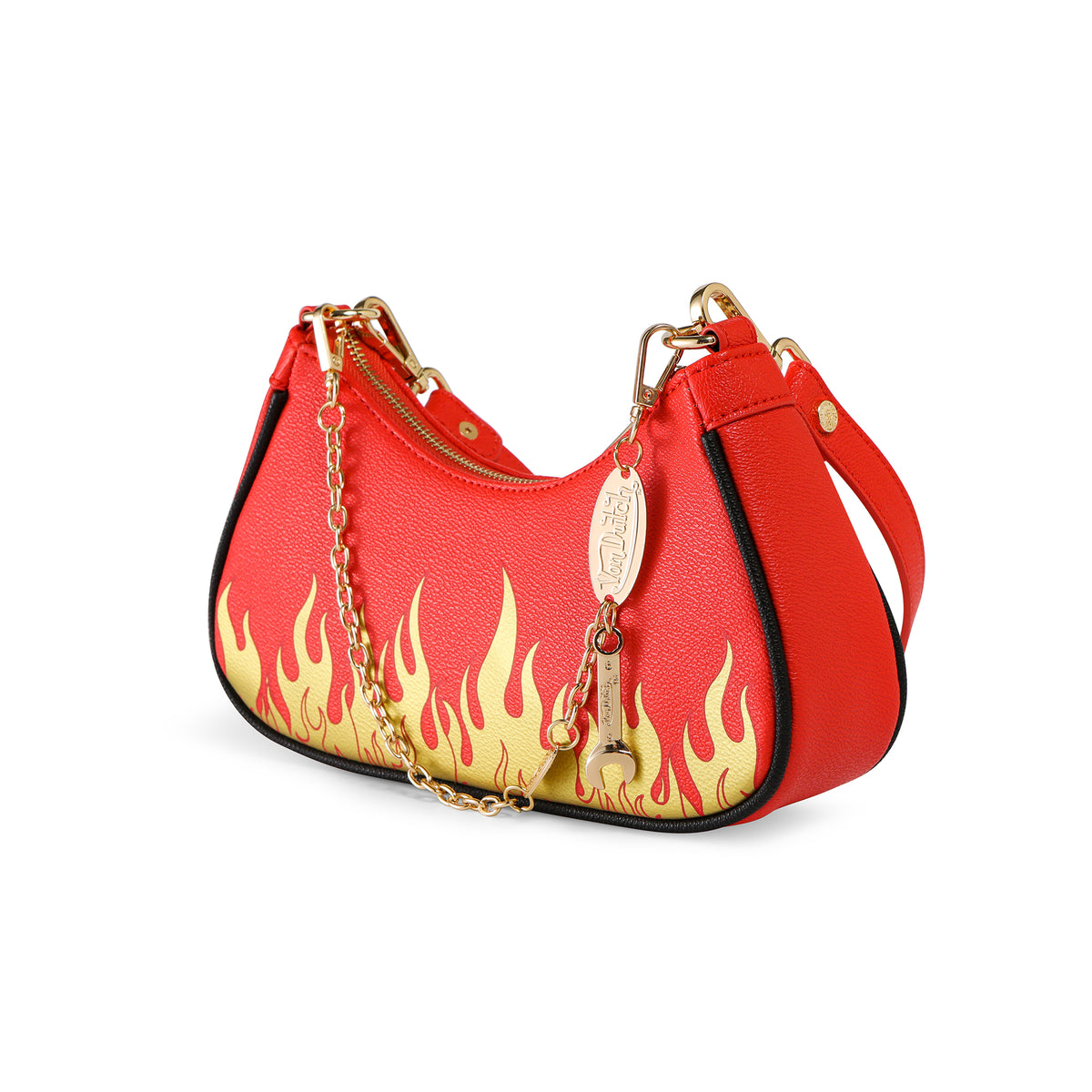 Red Flames Shoulder Bag