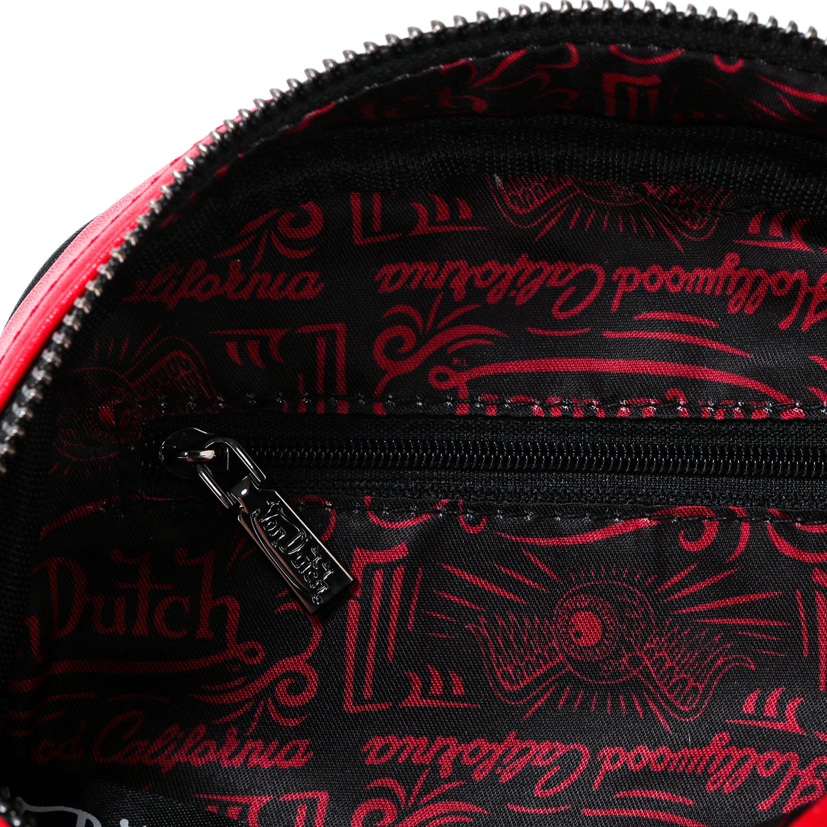 Red Leopard Vegan Pony Hair Bowling Bag