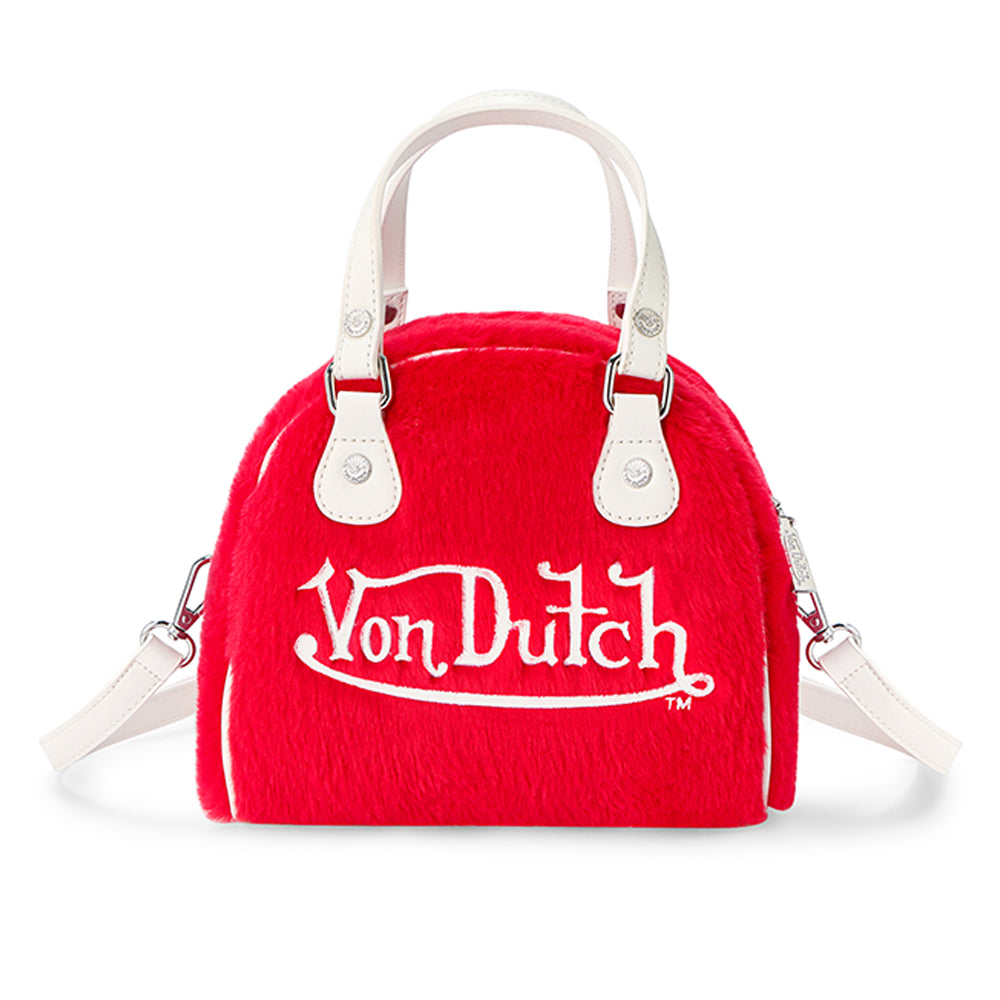 Red Furry Bowling Bag