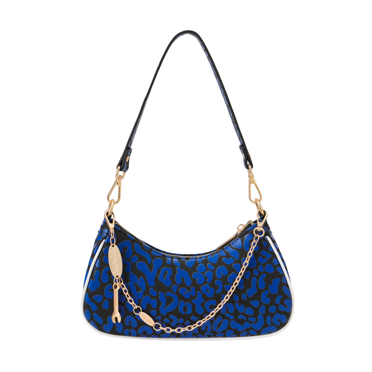 Blue Cheetah Shoulder Bag