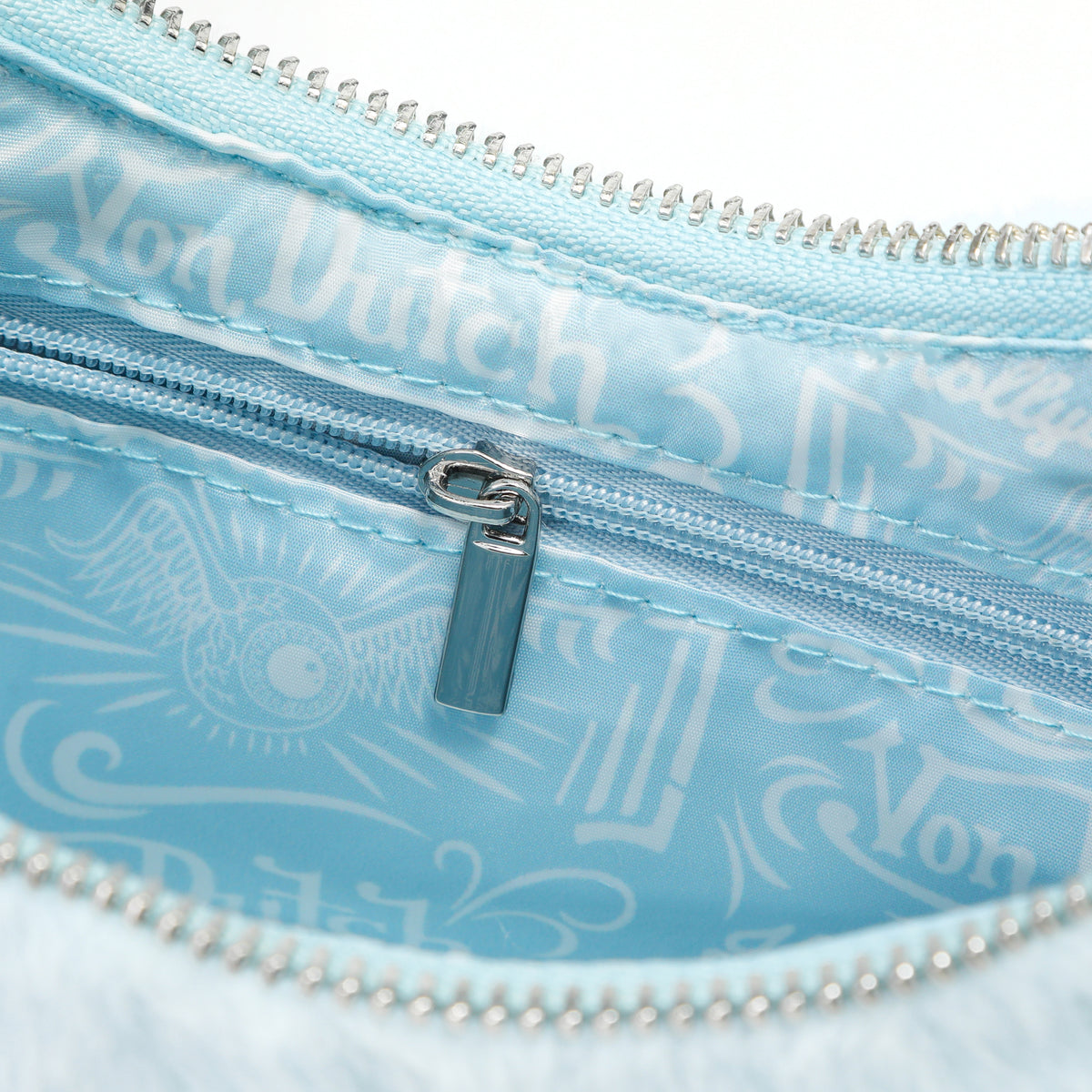 Blue Furry Shoulder Bag