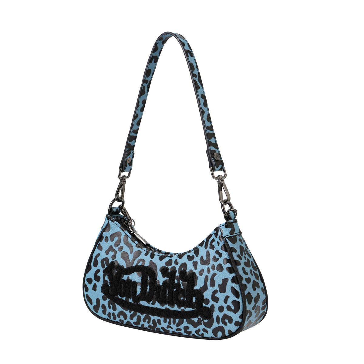 Blueberry Cheetah Shoulder Bag