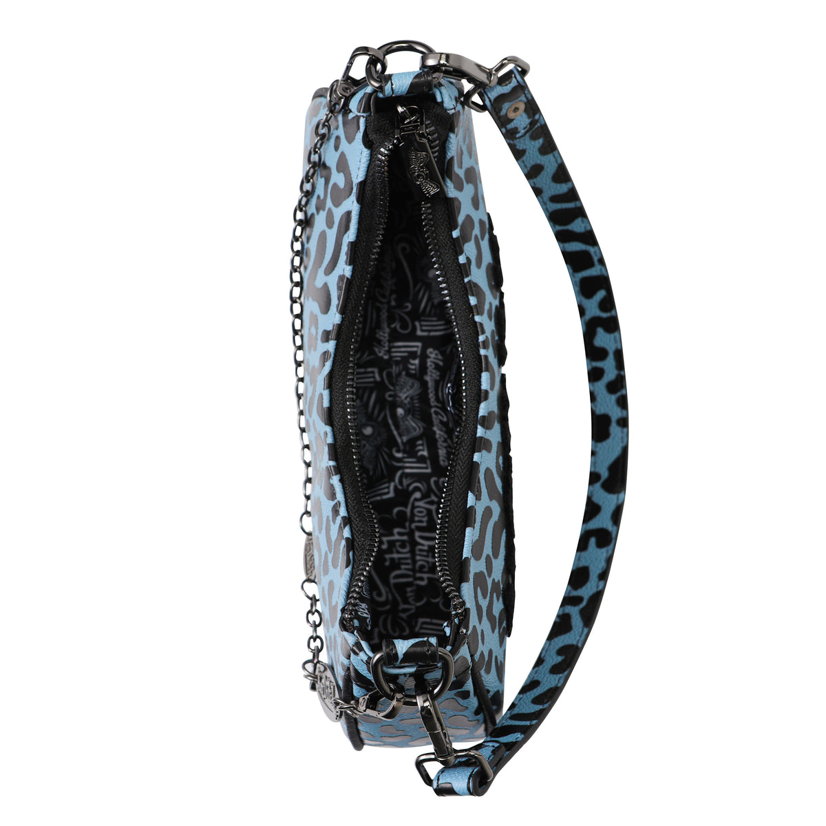 Blueberry Cheetah Shoulder Bag