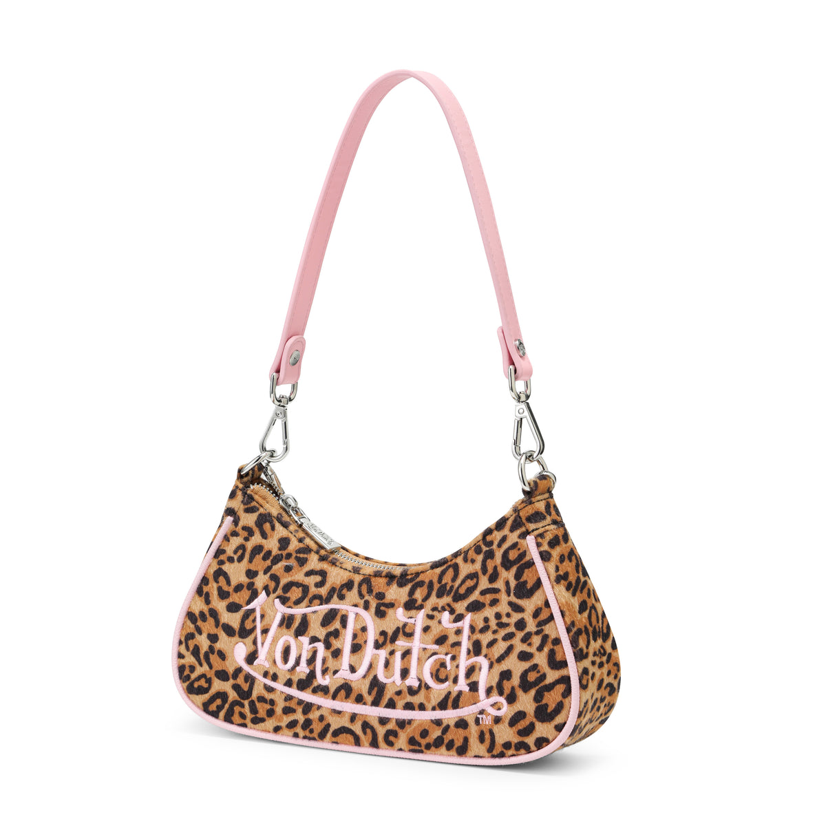 Pink Leopard Shoulder Bag
