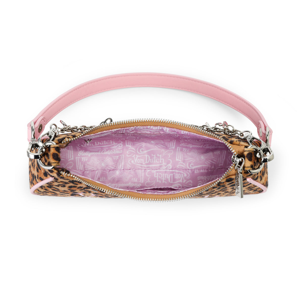 Pink Leopard Shoulder Bag