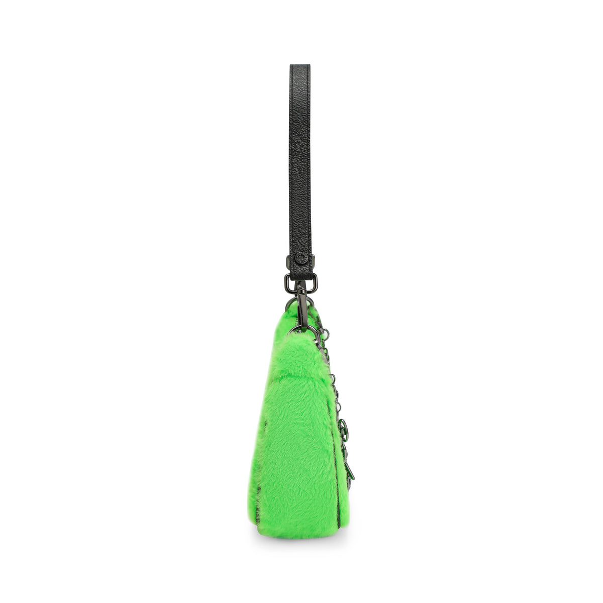 Green Furry Shoulder Bag