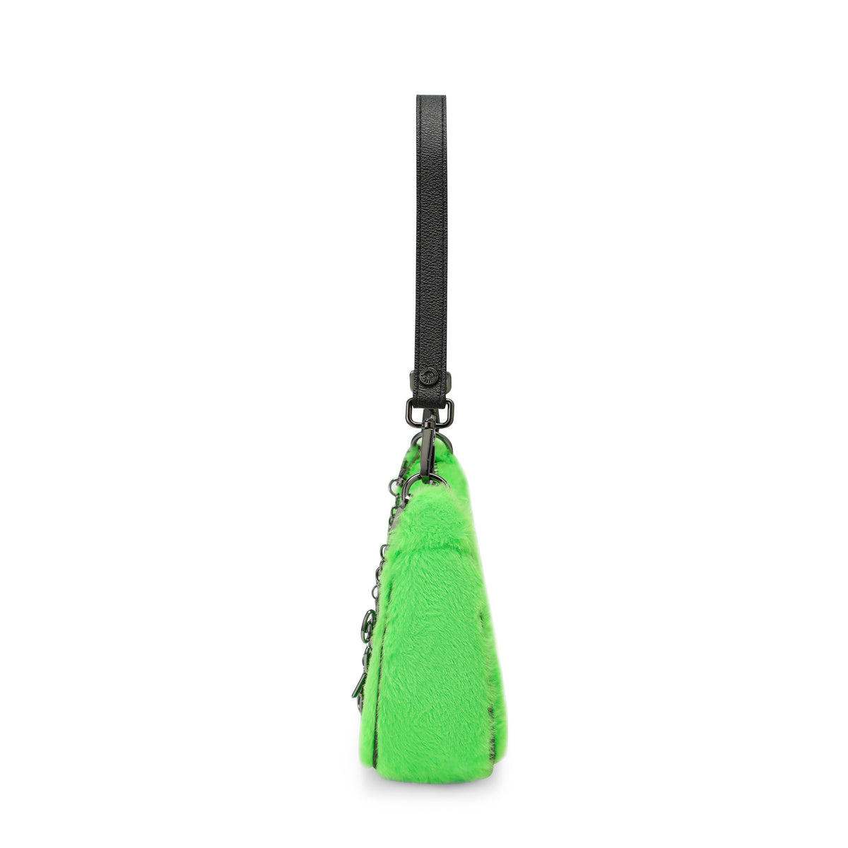 Green Furry Shoulder Bag