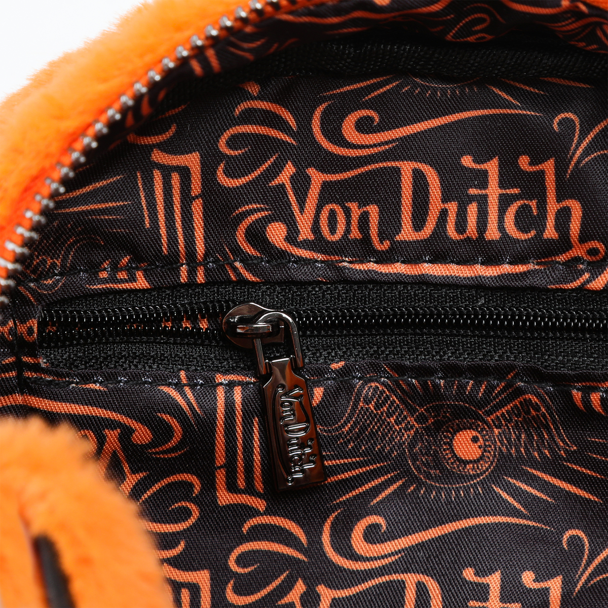 Orange Furry Bowling Bag