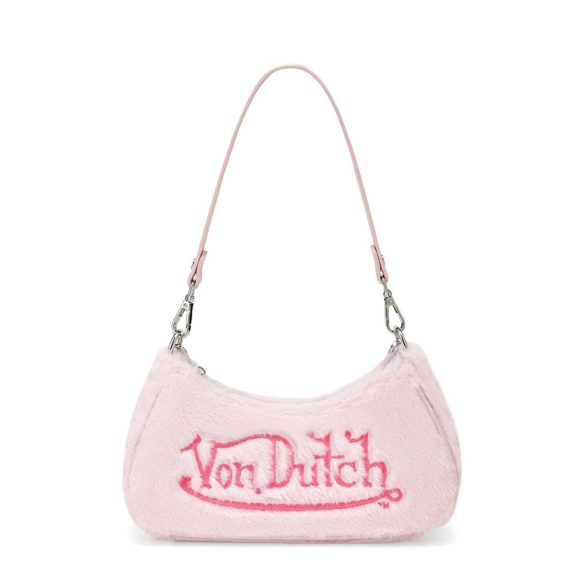 Pink Furry Shoulder Bag