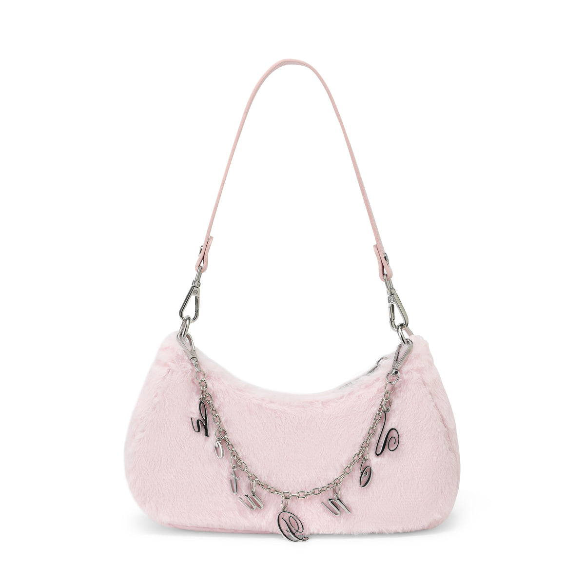 Pink Furry Shoulder Bag