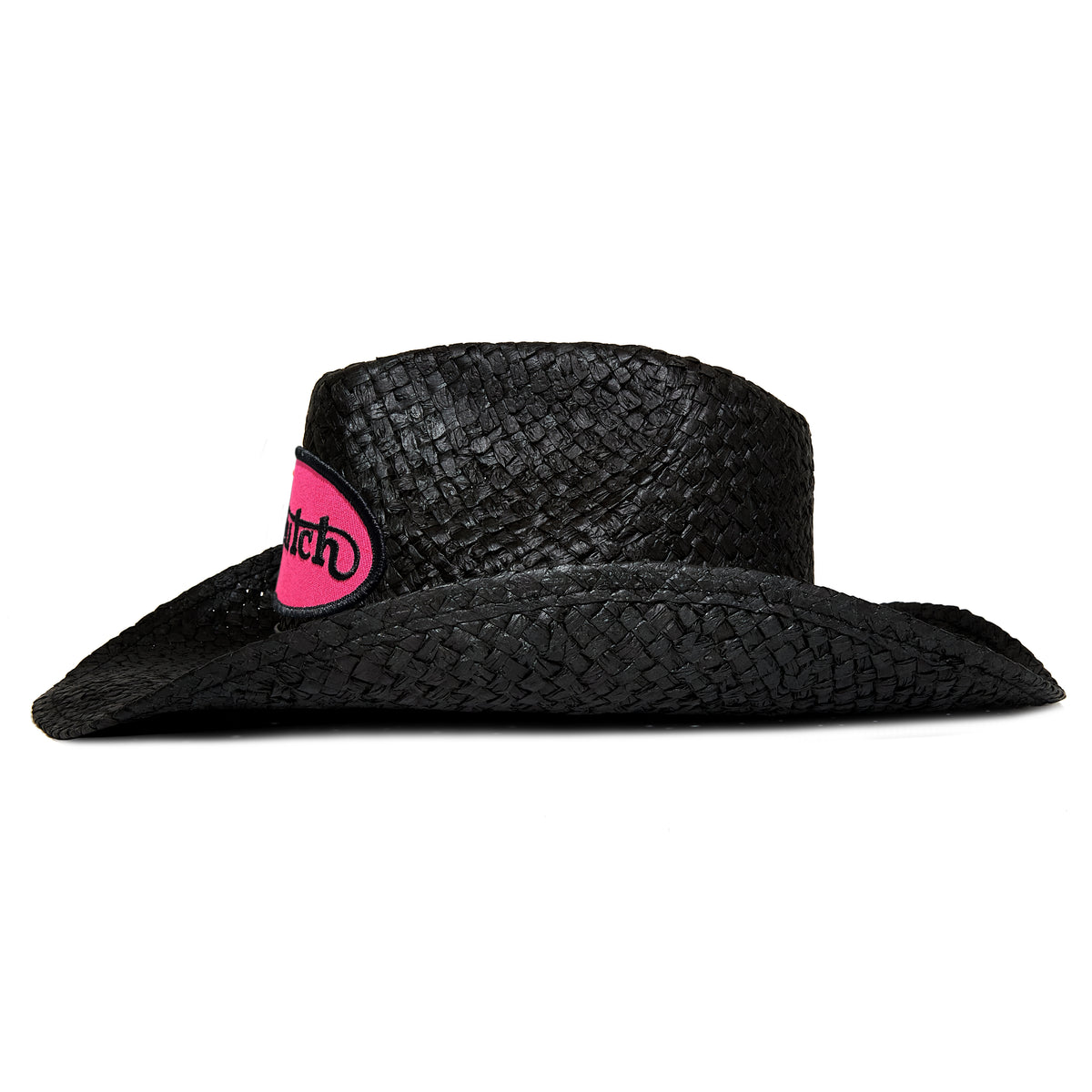 Black & Hot Pink Vintage Ranch Cowboy Hat