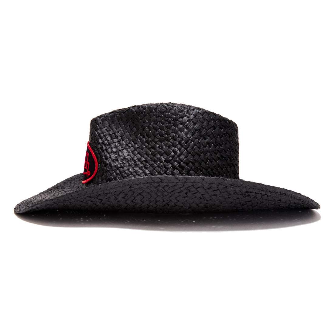 Black & Red Classic Cowboy Hat
